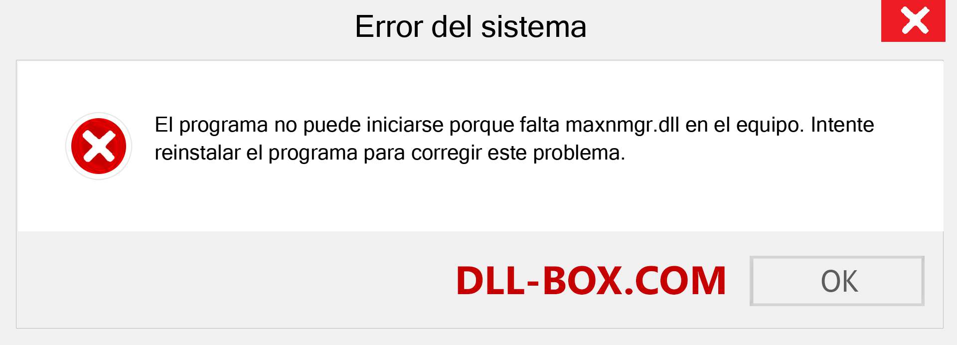 ¿Falta el archivo maxnmgr.dll ?. Descargar para Windows 7, 8, 10 - Corregir maxnmgr dll Missing Error en Windows, fotos, imágenes